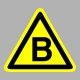 Figyelmeztető matricák, táblák, jelek, piktogramok - Piktogramok - "B" Tűzveszélyességi fokozat