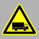 Figyelmeztető matricák, táblák, jelek, piktogramok - Piktogramok - Vigyázz! Gépjármű forgalom