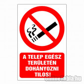 A telep egész területén dohányozni tilos!