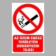 Figyelmeztető és tiltó matricák, táblák, - Dohányzást tiltótáblák - Az üzem egész területén dohányozni tilos!