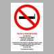 Figyelmeztető és tiltó matricák, táblák, - Dohányzást tiltótáblák - TILOS A DOHÁNYZÁS (4 nyelvű)