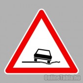 KRESZ tábla, Közúti jelzőtábla - "A" Veszélyt jelző táblák - Veszélyes padka