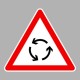 KRESZ tábla, Közúti jelzőtábla - "A" Veszélyt jelző táblák - Körforgalom előjelzése