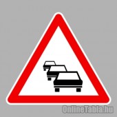 KRESZ tábla, Közúti jelzőtábla - "A" Veszélyt jelző táblák - Torlódás