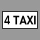 KRESZ tábla, Közúti jelzőtábla - "H" Kiegészítő jelzőtáblák - Taxik Száma