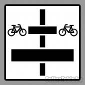 KRESZ tábla, Közúti jelzőtábla - "H" Kiegészítő jelzőtáblák - Utat Keresztező Kerékpárosok Elsőbbsége