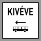 KRESZ tábla, Közúti jelzőtábla - "H" Kiegészítő jelzőtáblák - Keresztirányban Autóbuszforgalom Jobbról