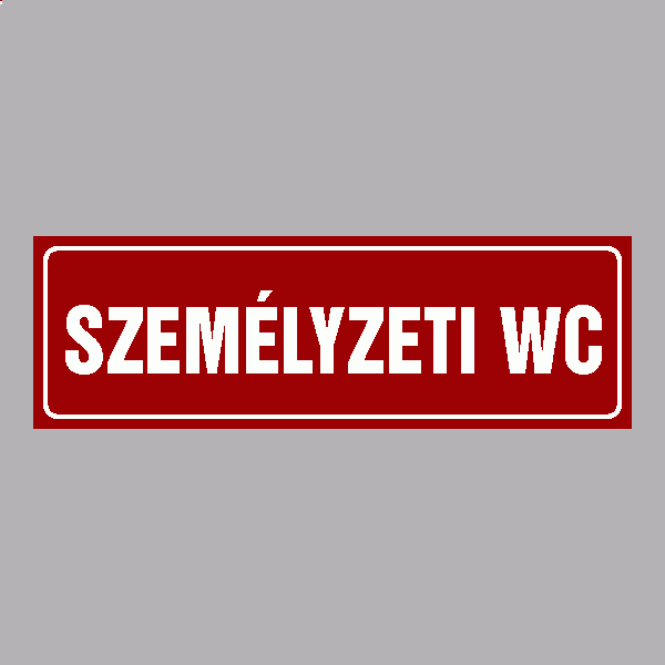 Személyzeti WC