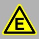 Figyelmeztető matricák, táblák, jelek, piktogramok - Piktogramok - "E" Tűzveszélyességi fokozat
