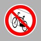 Tiltó matricák, táblák, jelek, piktogramok, - Piktogramok - Kerékpárt falnak támasztani tilos!