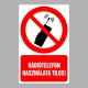 Tiltó matricák, táblák, jelek, piktogramok, - Piktogramok szöveggel - Rádiótelefon használata tilos!