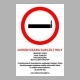 Figyelmeztető és tiltó matricák, táblák, - Dohányzást tiltótáblák - DOHÁNYZÁSRA KIJELÖLT HELY (4 nyelvű)
