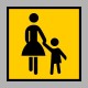 Figyelmeztető és tiltó matricák, táblák, - Veszélyre figyelmeztető táblák - Gyermekszállítás
