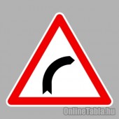 KRESZ tábla, Közúti jelzőtábla - "A" Veszélyt jelző táblák - Veszélyes útkanyarulat jobbra