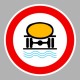 KRESZ tábla, Közúti jelzőtábla - "C" Tilalmi jelzőtáblák - Vízszennyező anyagot szállító járművel behajtani tilos
