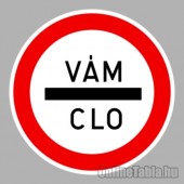 KRESZ tábla, Közúti jelzőtábla - "C" Tilalmi jelzőtáblák - Kötelező megállás (vám/szlovák)