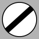 KRESZ tábla, Közúti jelzőtábla - "C" Tilalmi jelzőtáblák - Mozgó járművekre vonatkozó tilalmak vége