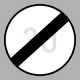 KRESZ tábla, Közúti jelzőtábla - "C" Tilalmi jelzőtáblák - Sebességkorlátozás vége