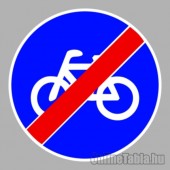 KRESZ tábla, Közúti jelzőtábla - "D" Utasítást adó jelzőtáblák - Kerékpárút vége