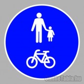 KRESZ tábla, Közúti jelzőtábla - "D" Utasítást adó jelzőtáblák - Gyalog- és kerékpárút (közös)