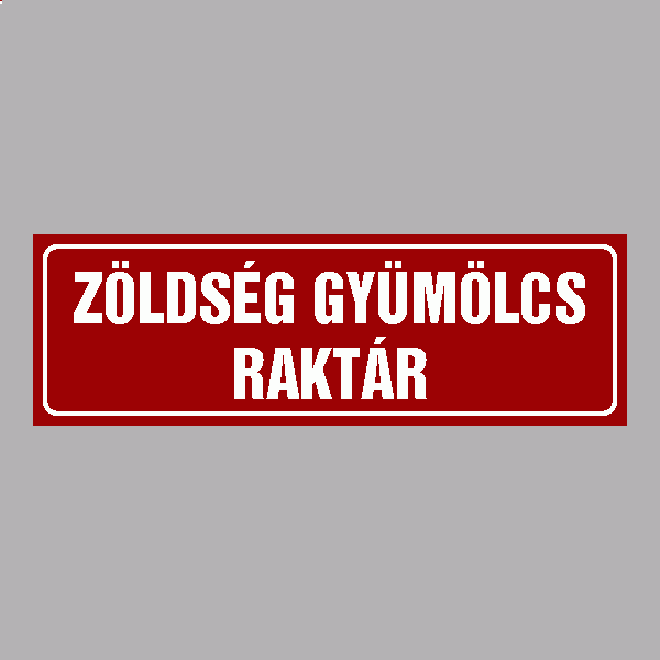 ZÖLDSÉG GYÜMÖLCS RAKTÁR