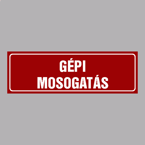 GÉPI MOSOGATÁS